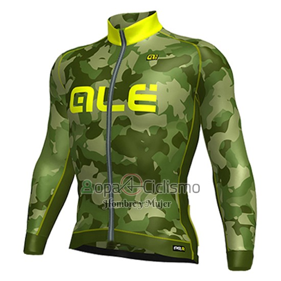 Ale Ropa Ciclismo Culotte Largo 2016 Hombre Mangas Largas AMarillo y Verde