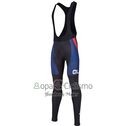 Ale Ropa Ciclismo Culotte Largo 2016 Hombre Mangas Largas Azul y Rojo