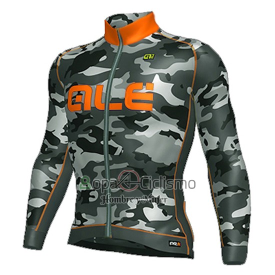 Ale Ropa Ciclismo Culotte Largo 2016 Hombre Mangas Largas Naranja y Negro