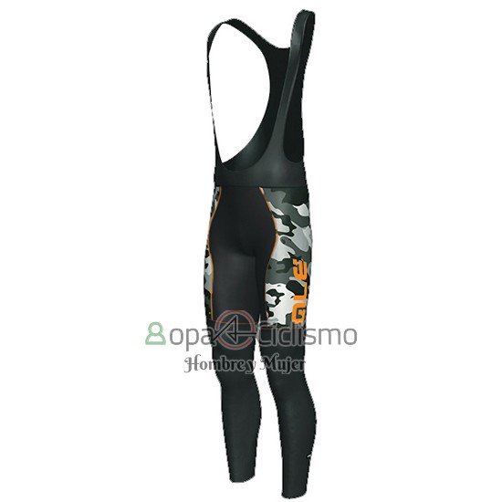Ale Ropa Ciclismo Culotte Largo 2016 Hombre Mangas Largas Naranja y Negro
