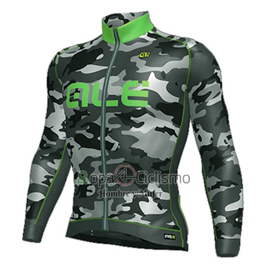 Ale Ropa Ciclismo Culotte Largo 2016 Hombre Mangas Largas Verde y Negro