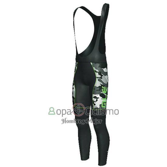 Ale Ropa Ciclismo Culotte Largo 2016 Hombre Mangas Largas Verde y Negro