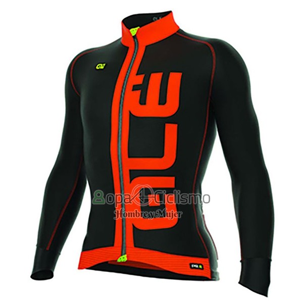 Ale Ropa Ciclismo Culotte Largo 2017 Hombre Mangas Largas ADriatico Rojo y Negro