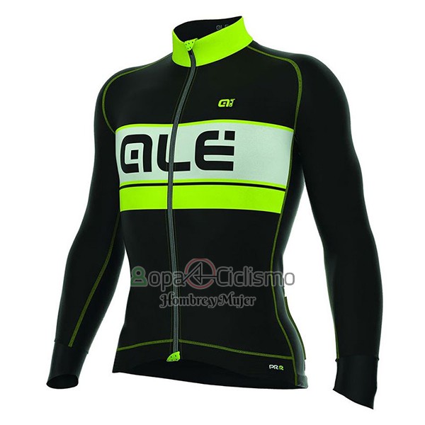 Ale Ropa Ciclismo Culotte Largo 2017 Hombre Mangas Largas Bering AMarillo y Negro