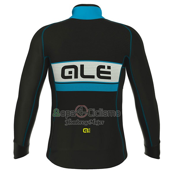 Ale Ropa Ciclismo Culotte Largo 2017 Hombre Mangas Largas Bering Azul Claro y Negro