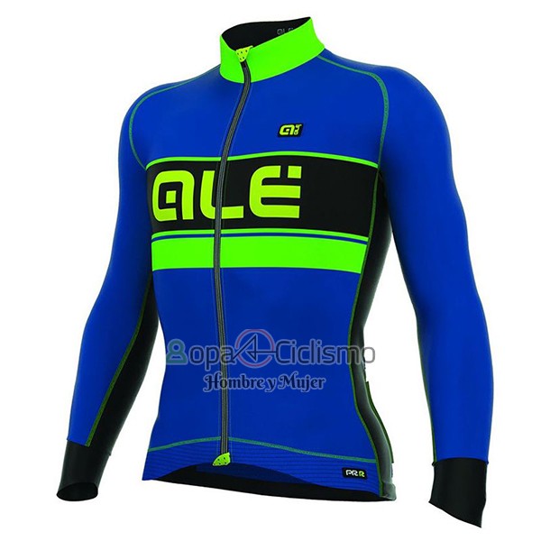 Ale Ropa Ciclismo Culotte Largo 2017 Hombre Mangas Largas Bering Azul y Verde