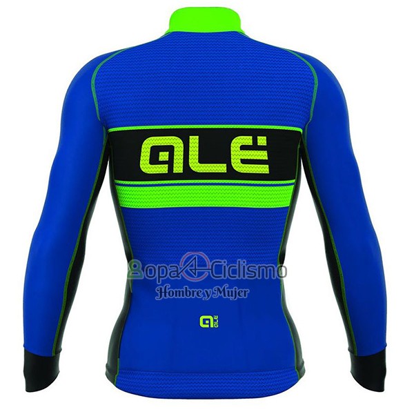Ale Ropa Ciclismo Culotte Largo 2017 Hombre Mangas Largas Bering Azul y Verde