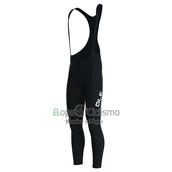 Ale Ropa Ciclismo Culotte Largo 2017 Hombre Mangas Largas Negro y AMarillo
