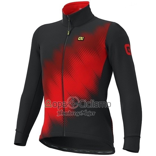 Ale Ropa Ciclismo Culotte Largo 2019 Hombre Mangas Largas Pulse Rojo Negro
