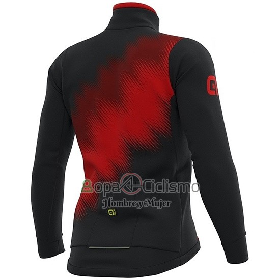 Ale Ropa Ciclismo Culotte Largo 2019 Hombre Mangas Largas Pulse Rojo Negro