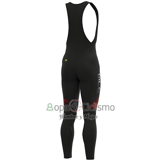 Ale Ropa Ciclismo Culotte Largo 2019 Hombre Mangas Largas Pulse Rojo Negro