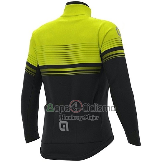 Ale Ropa Ciclismo Culotte Largo 2019 Hombre Mangas Largas Slide AMarillo Negro