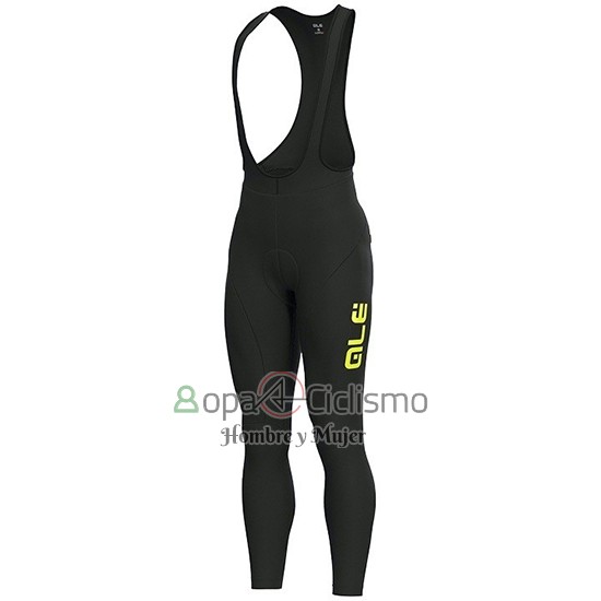 Ale Ropa Ciclismo Culotte Largo 2019 Hombre Mangas Largas Slide AMarillo Negro