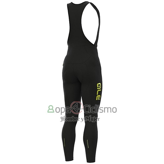 Ale Ropa Ciclismo Culotte Largo 2019 Hombre Mangas Largas Slide AMarillo Negro