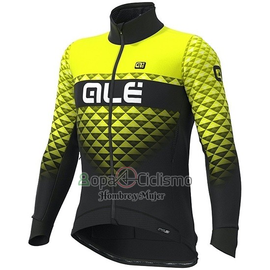 Ale Ropa Ciclismo Culotte Largo 2019 Hombre Mangas Largas Summit AMarillo Negro