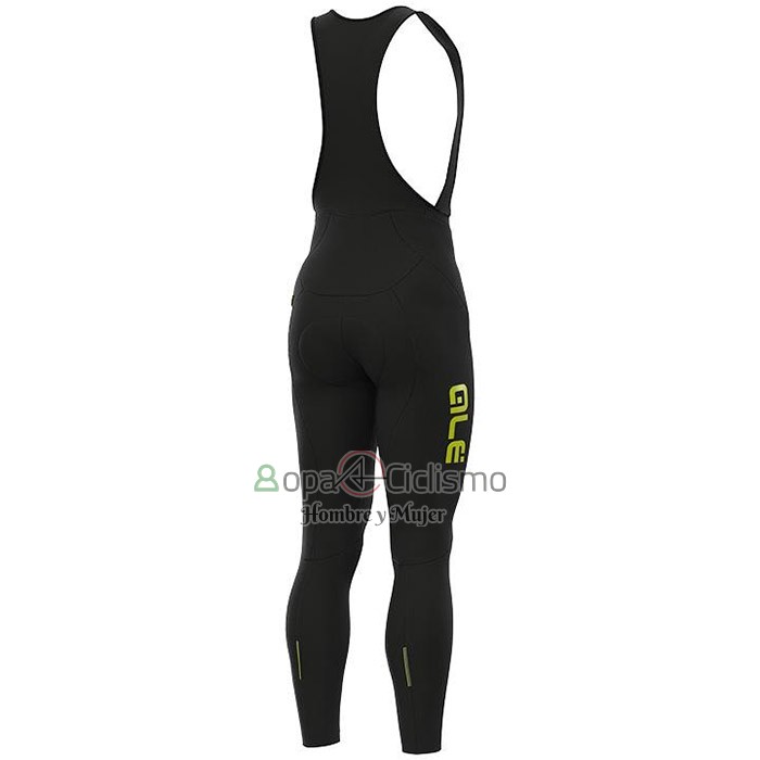Ale Ropa Ciclismo Culotte Largo 2020 Hombre Mangas Largas AMarillo