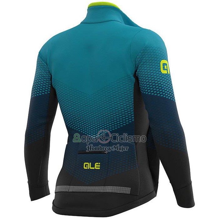 Ale Ropa Ciclismo Culotte Largo 2020 Hombre Mangas Largas Azul Claro AMarillo