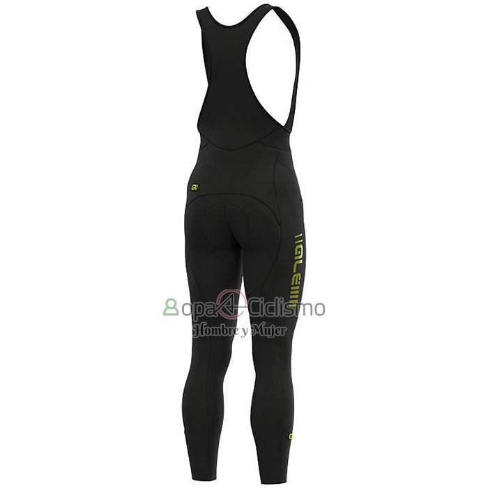 Ale Ropa Ciclismo Culotte Largo 2020 Hombre Mangas Largas Azul Claro AMarillo