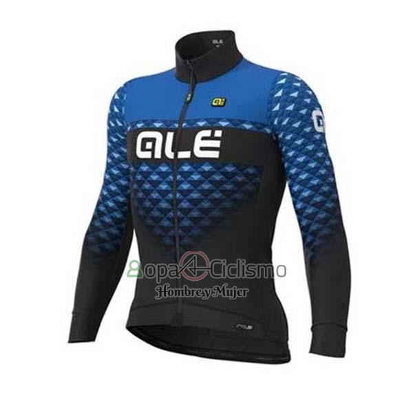 Ale Ropa Ciclismo Culotte Largo 2020 Hombre Mangas Largas Azul Negro