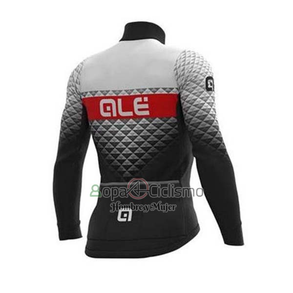 Ale Ropa Ciclismo Culotte Largo 2020 Hombre Mangas Largas Blanco Negro