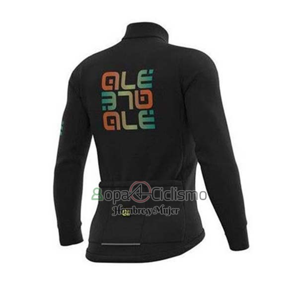 Ale Ropa Ciclismo Culotte Largo 2020 Hombre Mangas Largas Negro Verde