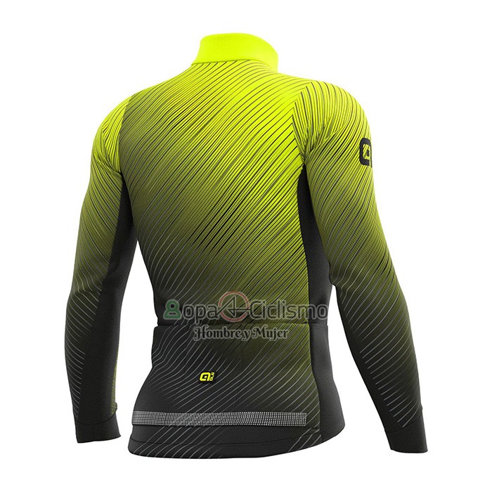 Ale Ropa Ciclismo Culotte Largo 2021 Hombre Mangas Largas AMarillo