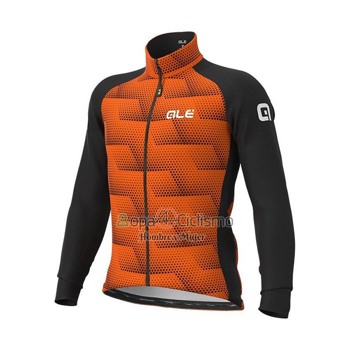 Ale Ropa Ciclismo Culotte Largo 2021 Hombre Mangas Largas Naranja
