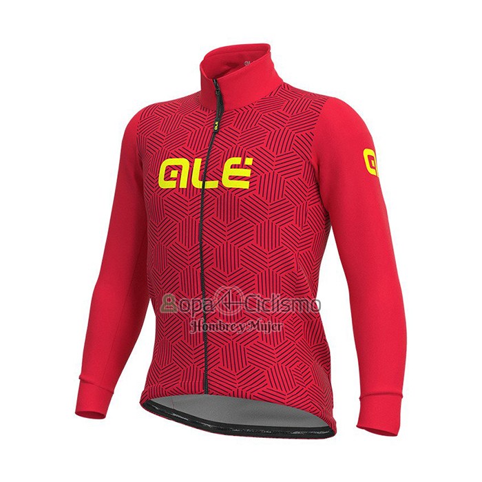 Ale Ropa Ciclismo Culotte Largo 2021 Hombre Mangas Largas Rojo