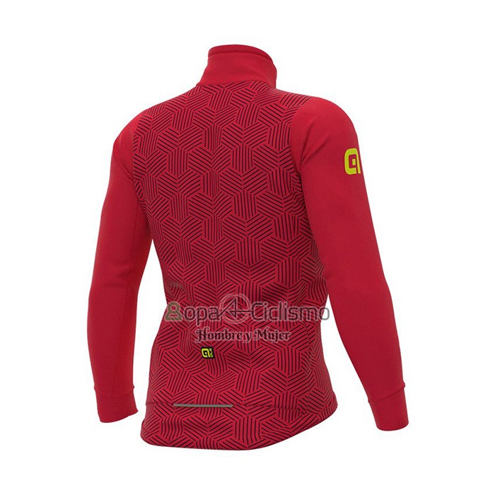 Ale Ropa Ciclismo Culotte Largo 2021 Hombre Mangas Largas Rojo