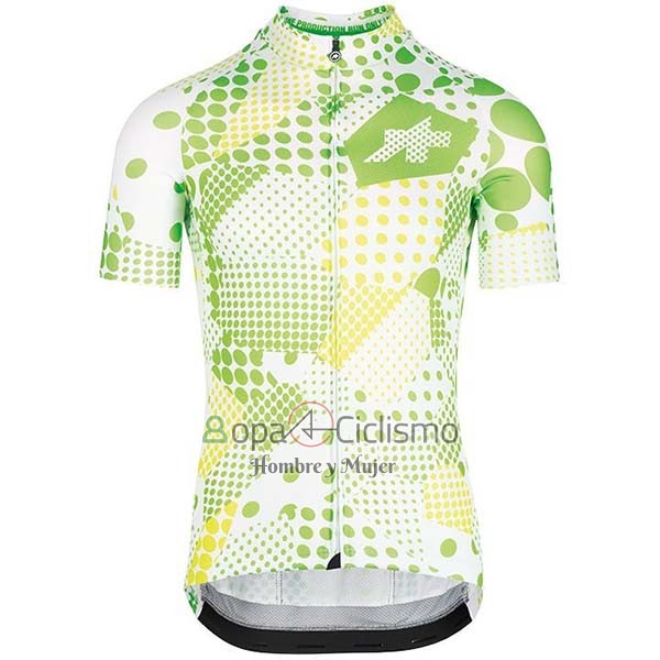 Assos Erlkoenig Ropa Ciclismo Culotte Corto 2020 Hombre Mangas Cortas Verde Blanco