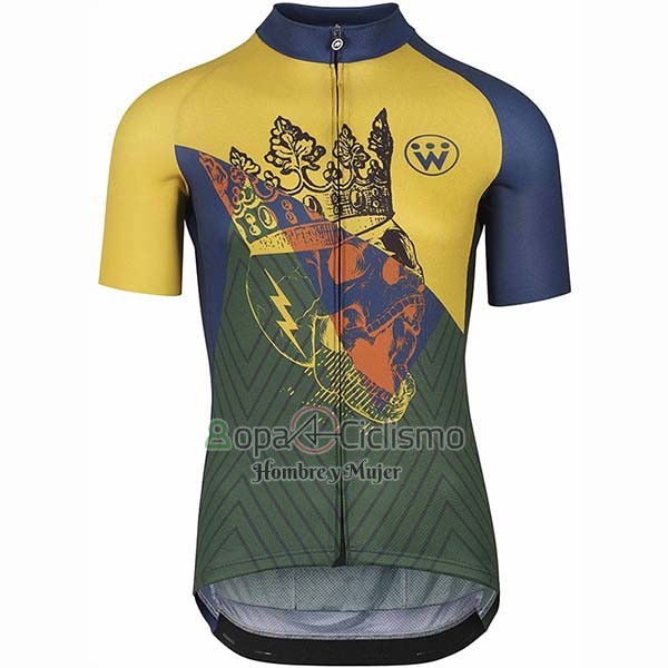 Assos Fastlane Wyndymilla Ropa Ciclismo Culotte Corto 2020 Hombre Mangas Cortas AMarillo Verde