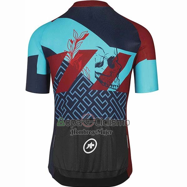 Assos Fastlane Wyndymilla Ropa Ciclismo Culotte Corto 2020 Hombre Mangas Cortas Rojo Azul