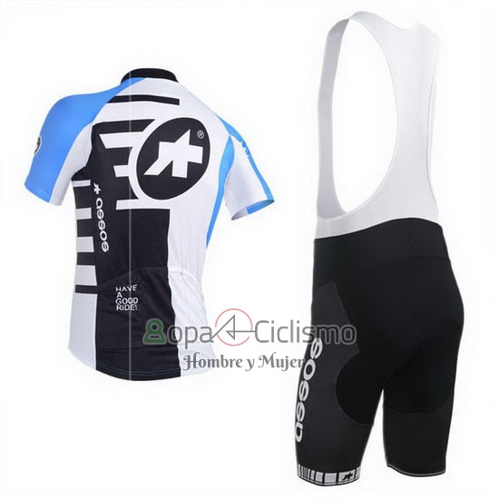 Assos Ropa Ciclismo Culotte Corto 2013 Hombre Mangas Cortas Azur y Negro