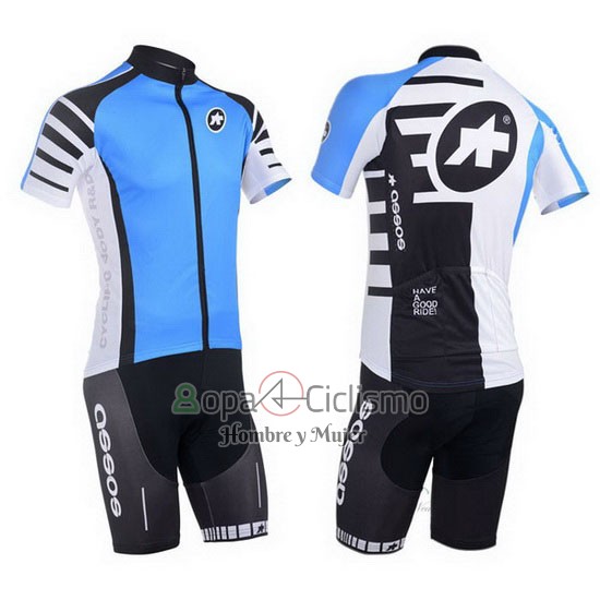Assos Ropa Ciclismo Culotte Corto 2013 Hombre Mangas Cortas Azur y Negro