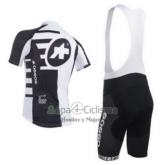Assos Ropa Ciclismo Culotte Corto 2013 Hombre Mangas Cortas Blanco y Negro