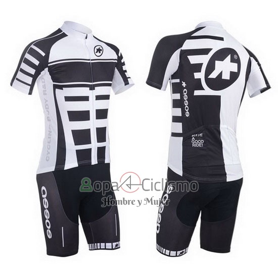 Assos Ropa Ciclismo Culotte Corto 2013 Hombre Mangas Cortas Blanco y Negro