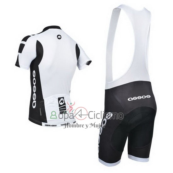 Assos Ropa Ciclismo Culotte Corto 2014 Hombre Mangas Cortas Blanco y Negro