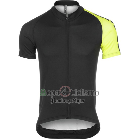 Assos Ropa Ciclismo Culotte Corto 2016 Hombre Mangas Cortas Negro y AMarillo