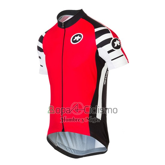 Assos Ropa Ciclismo Culotte Corto 2016 Hombre Mangas Cortas Rojo