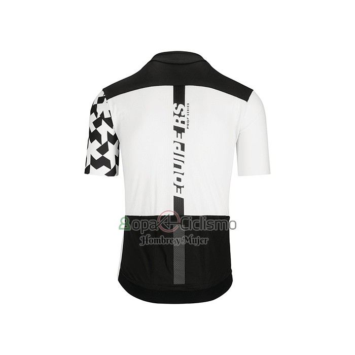 Assos Ropa Ciclismo Culotte Corto 2021 Hombre Mangas Cortas Blanco Negro