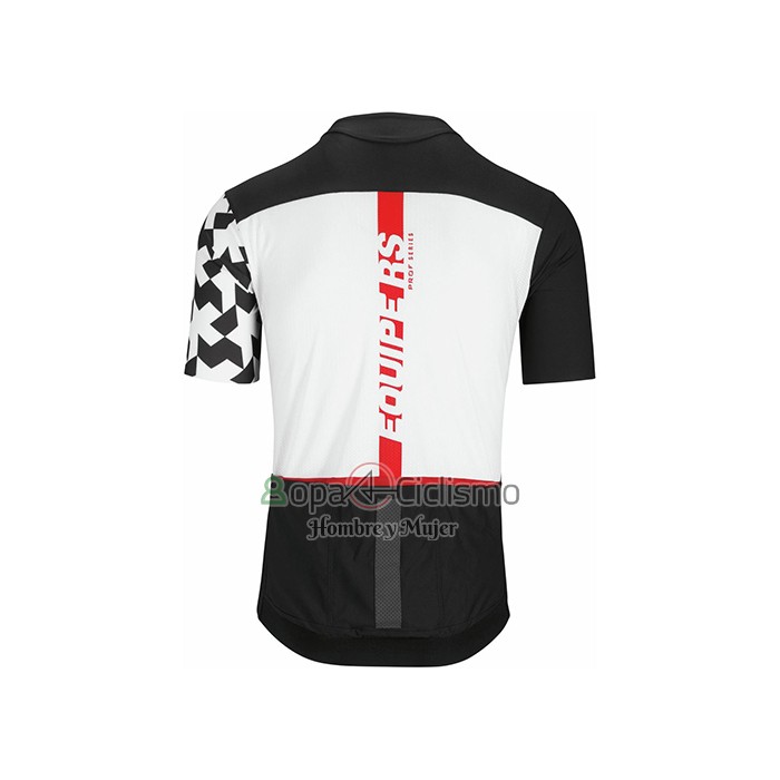 Assos Ropa Ciclismo Culotte Corto 2021 Hombre Mangas Cortas Negro Blanco Rojo