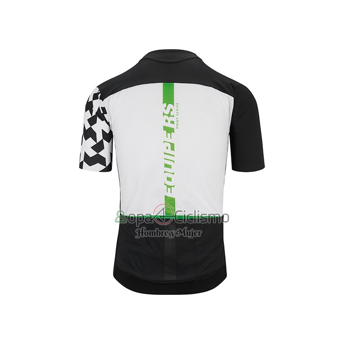 Assos Ropa Ciclismo Culotte Corto 2021 Hombre Mangas Cortas Negro Blanco Verde