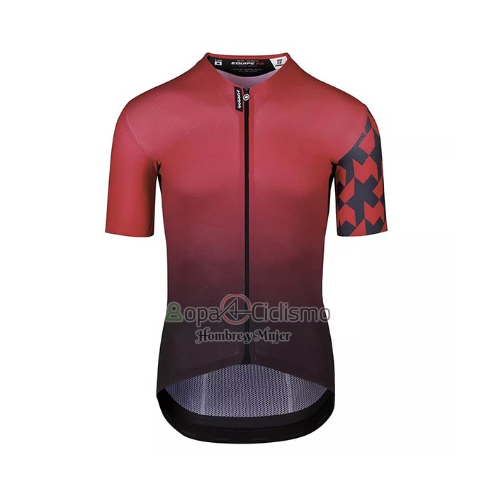Assos Ropa Ciclismo Culotte Corto 2021 Hombre Mangas Cortas Profundo Rojo