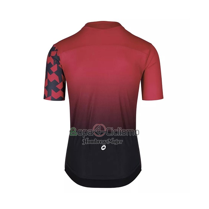 Assos Ropa Ciclismo Culotte Corto 2021 Hombre Mangas Cortas Profundo Rojo