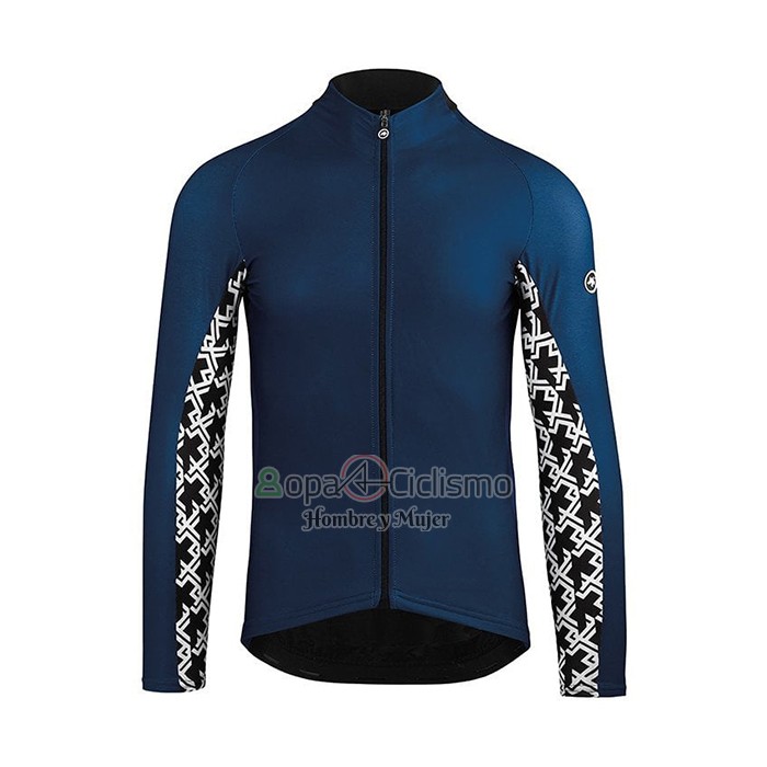 Assos Ropa Ciclismo Culotte Largo 2021 Hombre Mangas Largas Azul