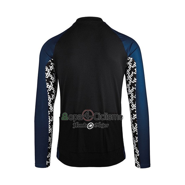 Assos Ropa Ciclismo Culotte Largo 2021 Hombre Mangas Largas Azul