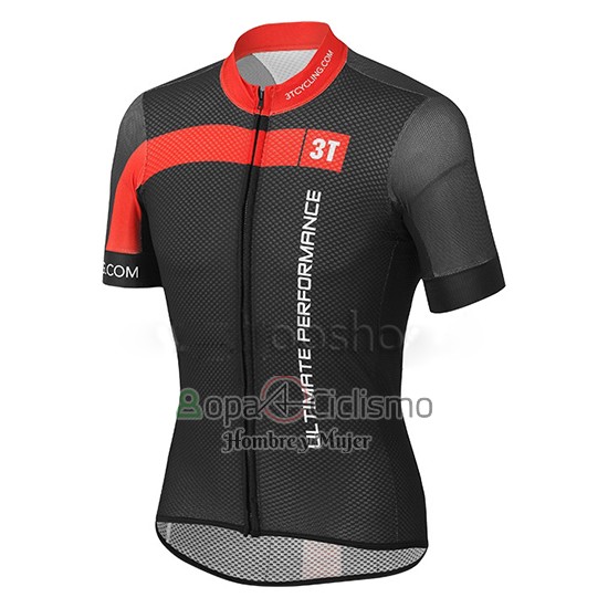 Castelli 3t Ropa Ciclismo Culotte Corto 2015 Hombre Mangas Cortas Negro y Rojo
