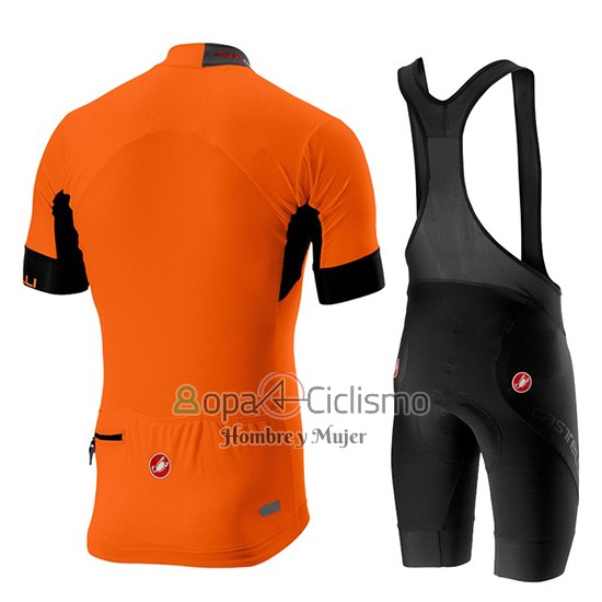 Castelli Aero Race Ropa Ciclismo Culotte Corto 2019 Hombre Mangas Cortas Naranja