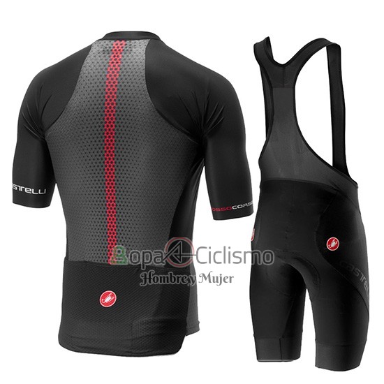 Castelli Aero Race Ropa Ciclismo Culotte Corto 2019 Hombre Mangas Cortas Negro