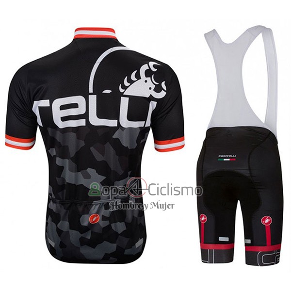 Castelli Attacco Ropa Ciclismo Culotte Corto 2017 Hombre Mangas Cortas Negro